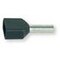 Aderendhülse 2x1,5 mm schwarz